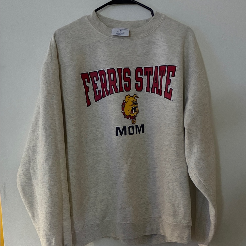 Champion Ferris State University Bulldog Mom Sweatshirt Grey XL